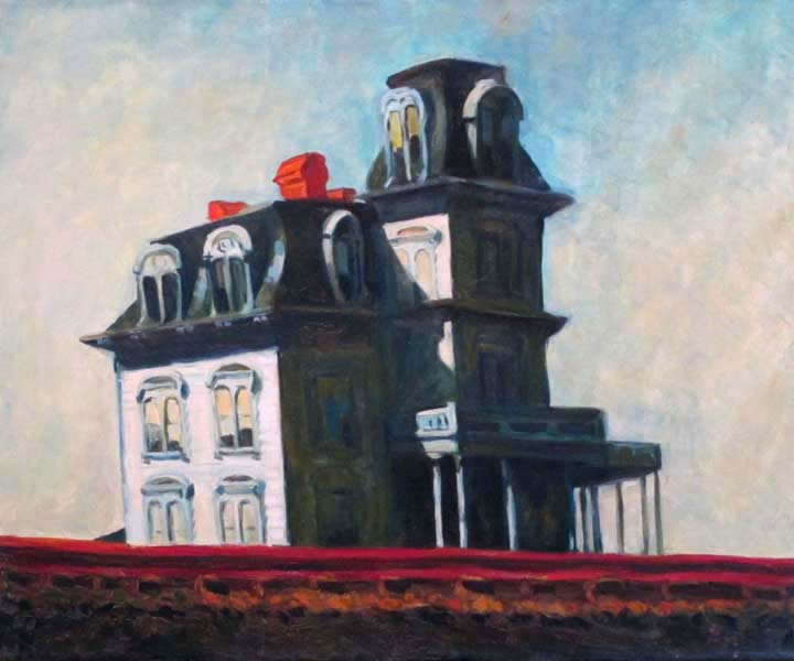 Factory building, Studying Old Painting By Zhou Wei